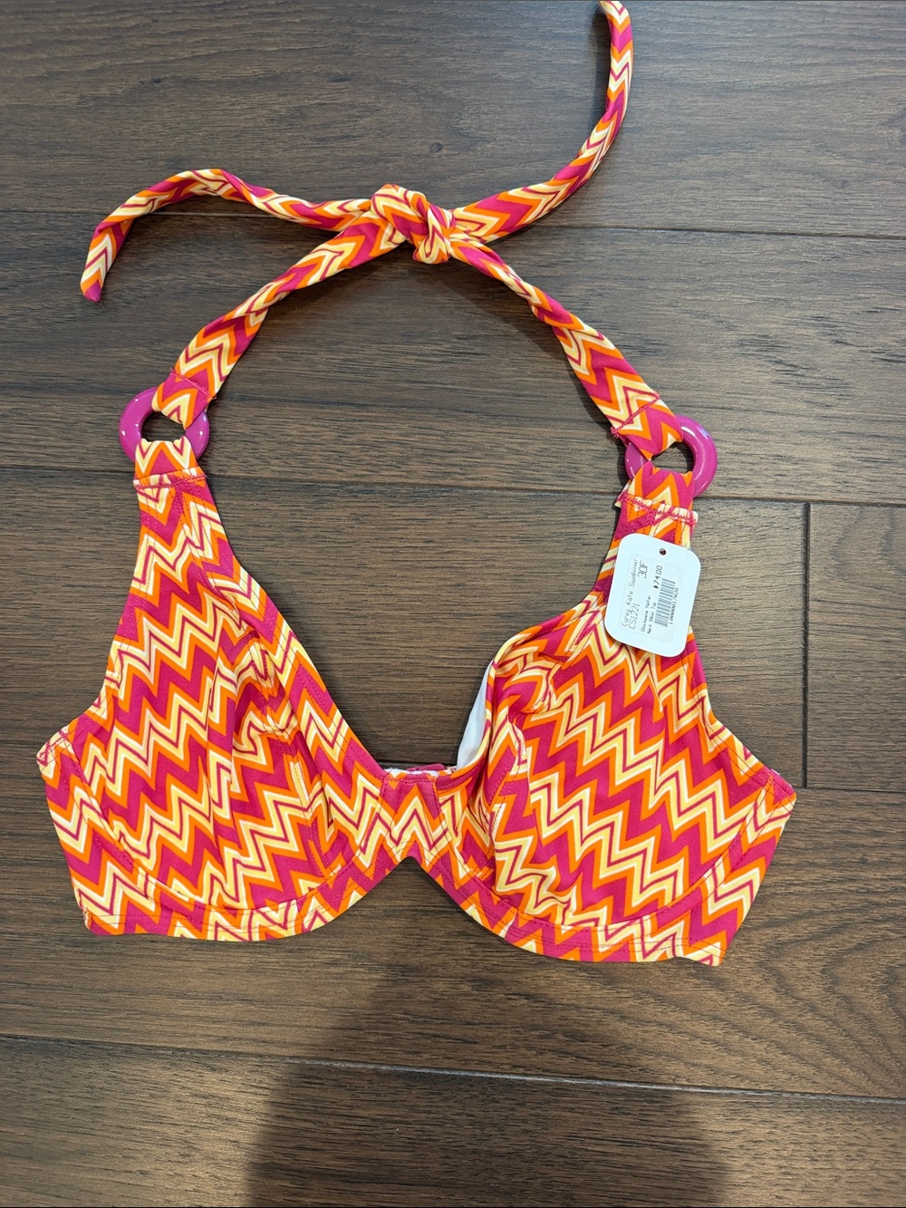 Curvy Kate Shockwave Halter Bikini Top Size 30F - NWT - C8-097